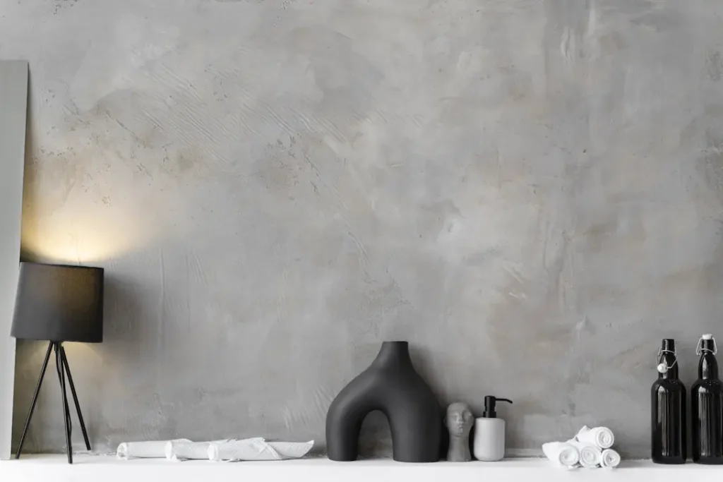 Habitación diseñada en microcemento