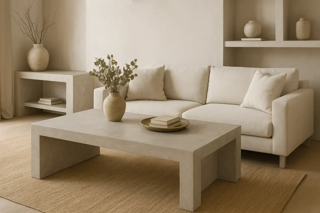 Cómo diseñar un mueble a medida en microcemento en 5 pasos